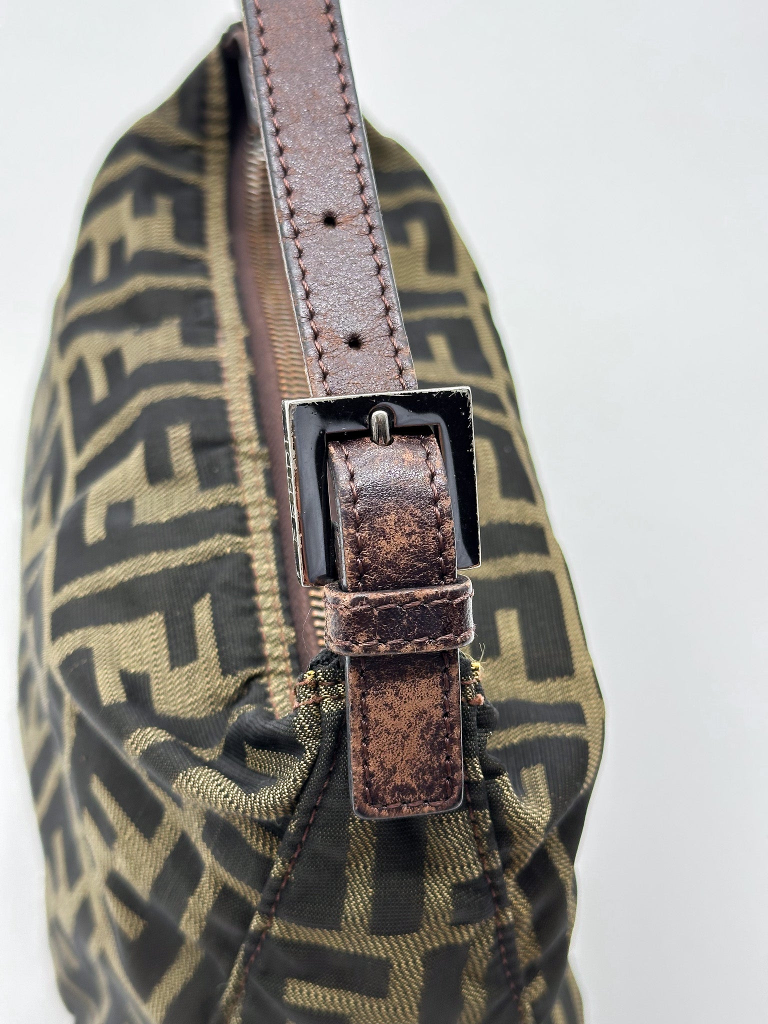 Fendi Zucca Canvas Mini Pouch