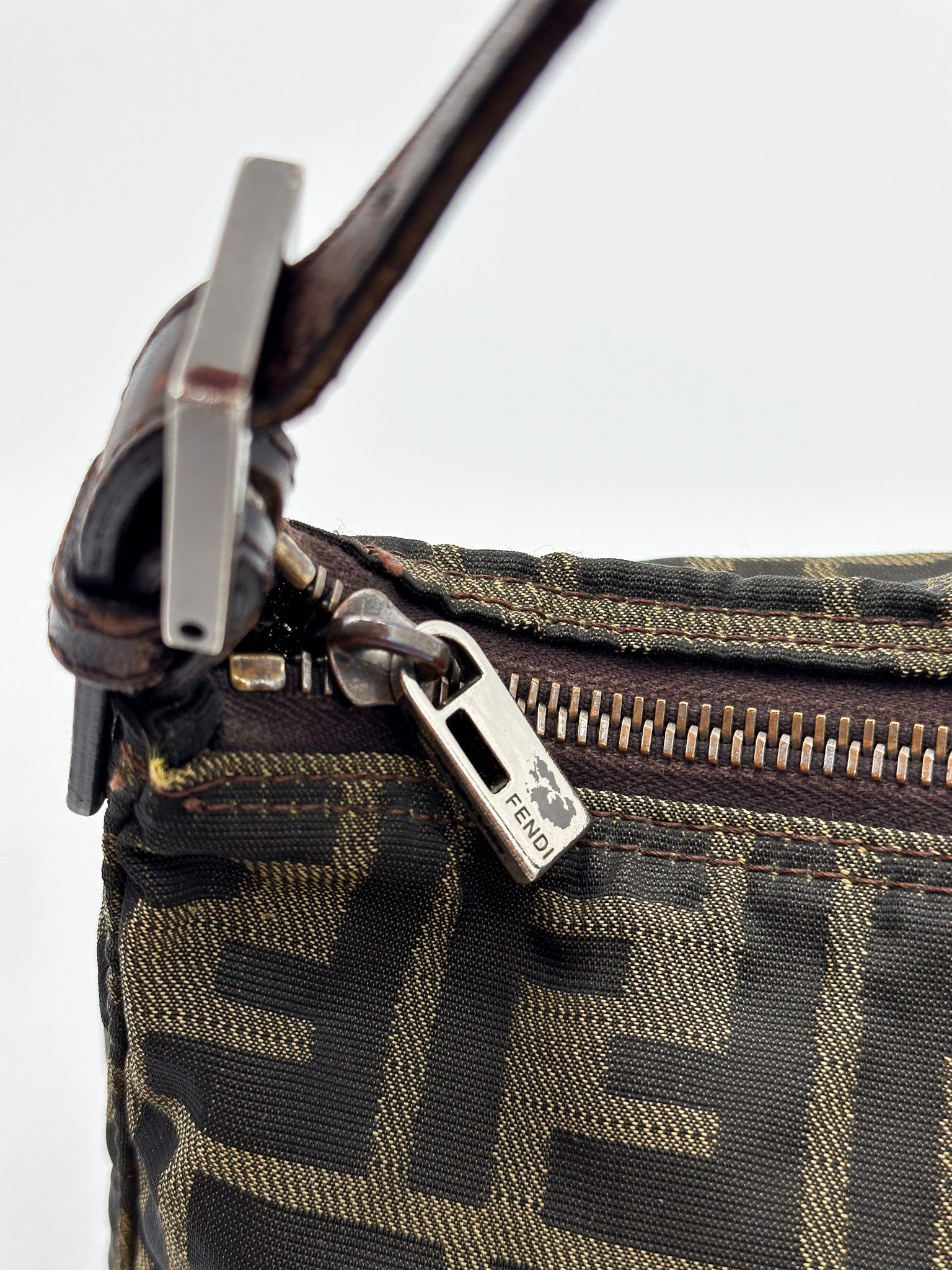 Fendi Zucca Canvas Mini Pouch
