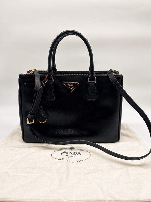 Prada Saffiano Leather Galleria Lux Handbag