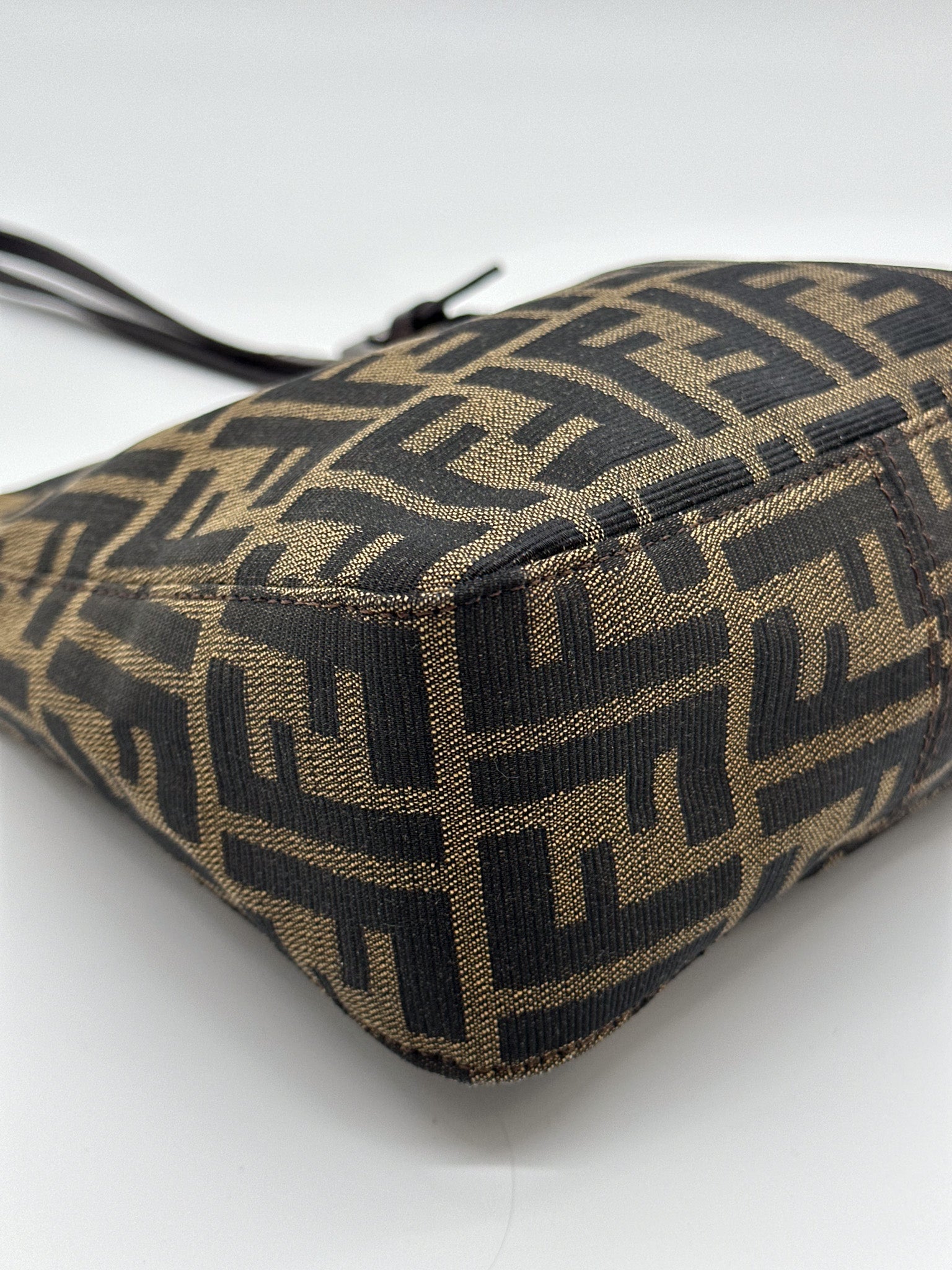 Fendi Zucca Canvas Mini Top Handle Bag