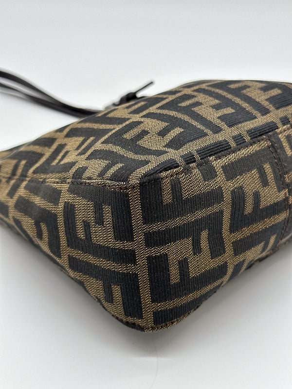 Fendi Zucca Canvas Mini Top Handle Bag