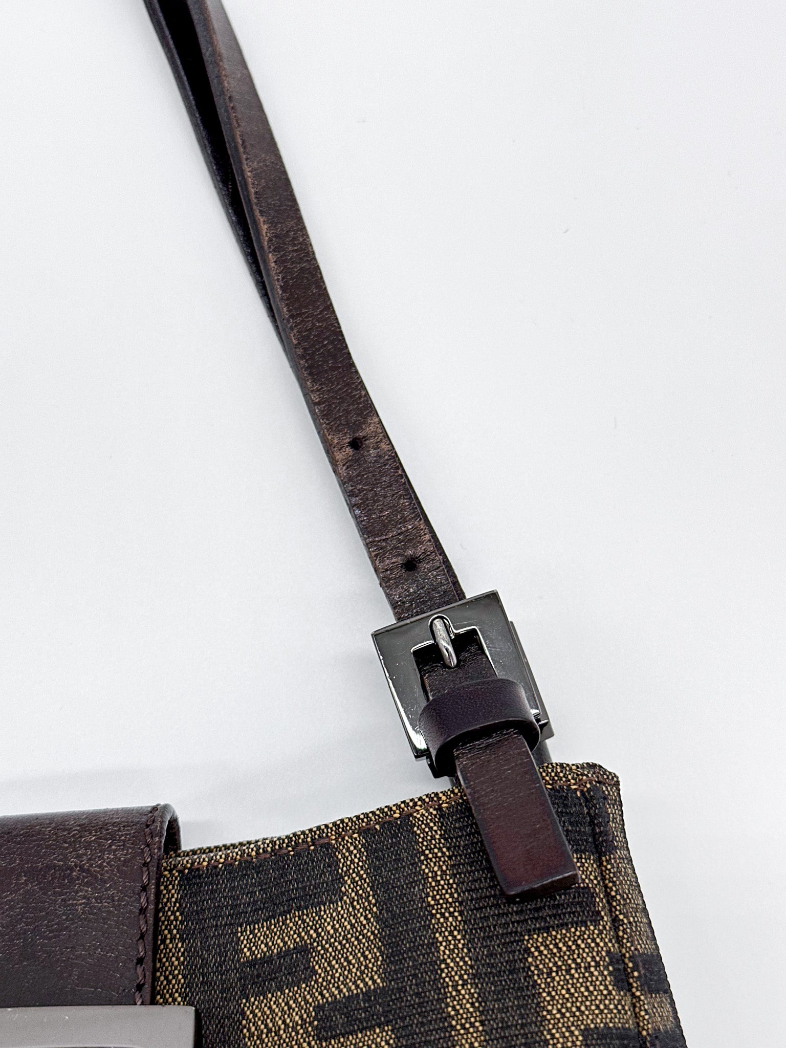 Fendi Zucca Canvas Mini Top Handle Bag