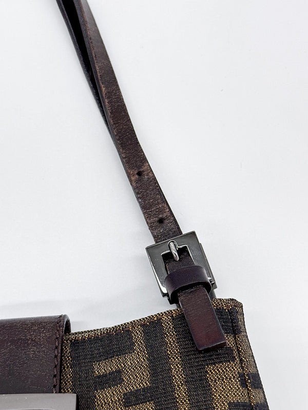 Fendi Zucca Canvas Mini Top Handle Bag