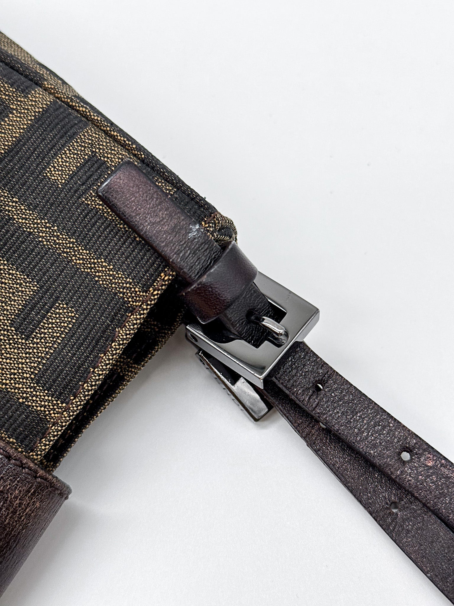 Fendi Zucca Canvas Mini Top Handle Bag