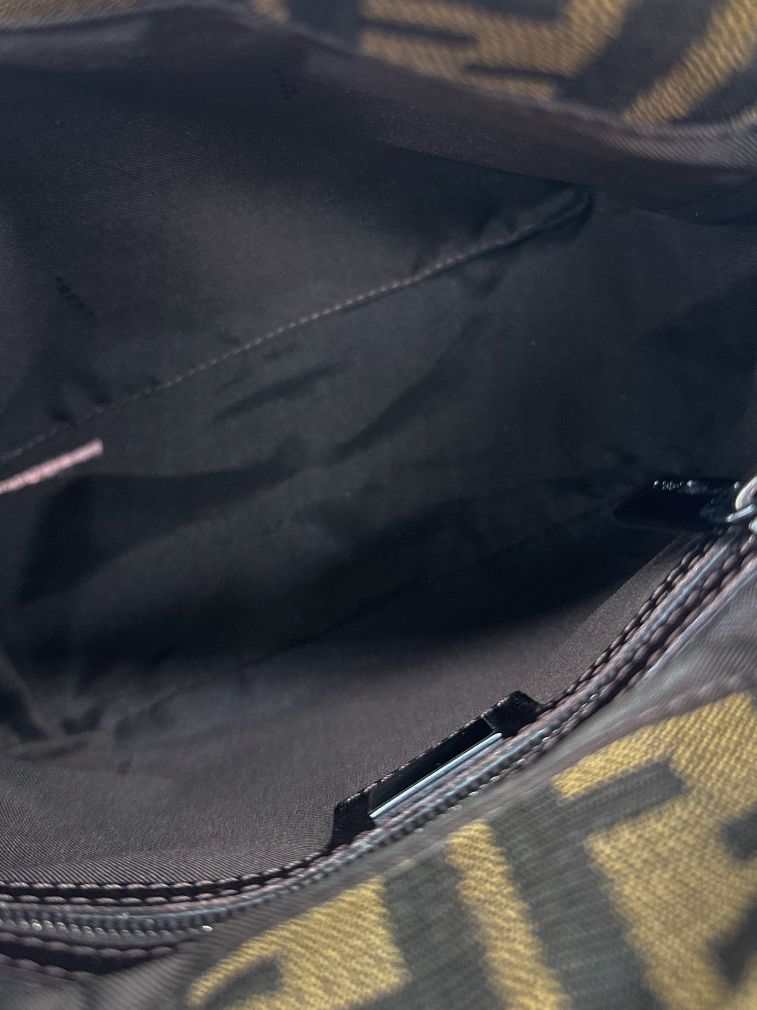 Fendi Zucca Canvas Mini Top Handle Bag