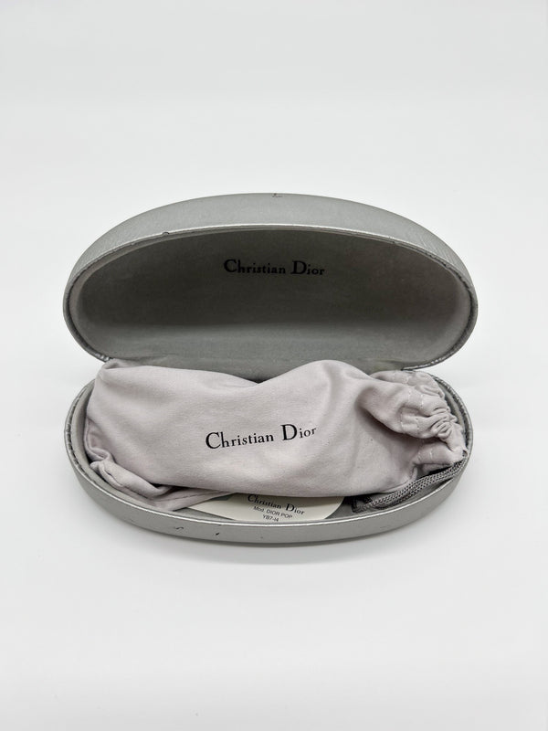 Dior Silver Rimless Shield Sunglasses