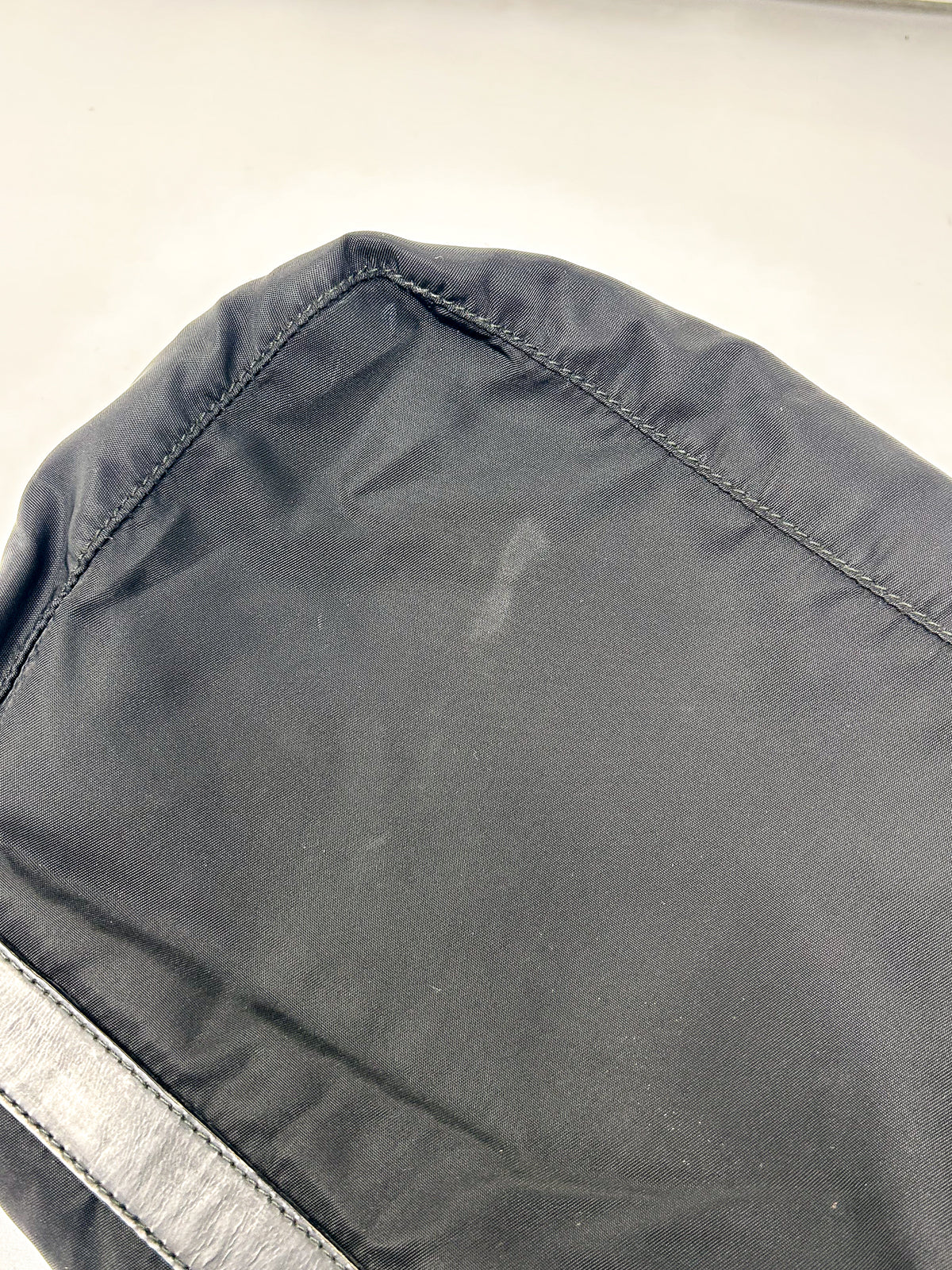 Prada Black Tessuto Nylon Messenger Crossbody Bag