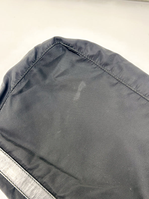 Prada Black Tessuto Nylon Messenger Crossbody Bag