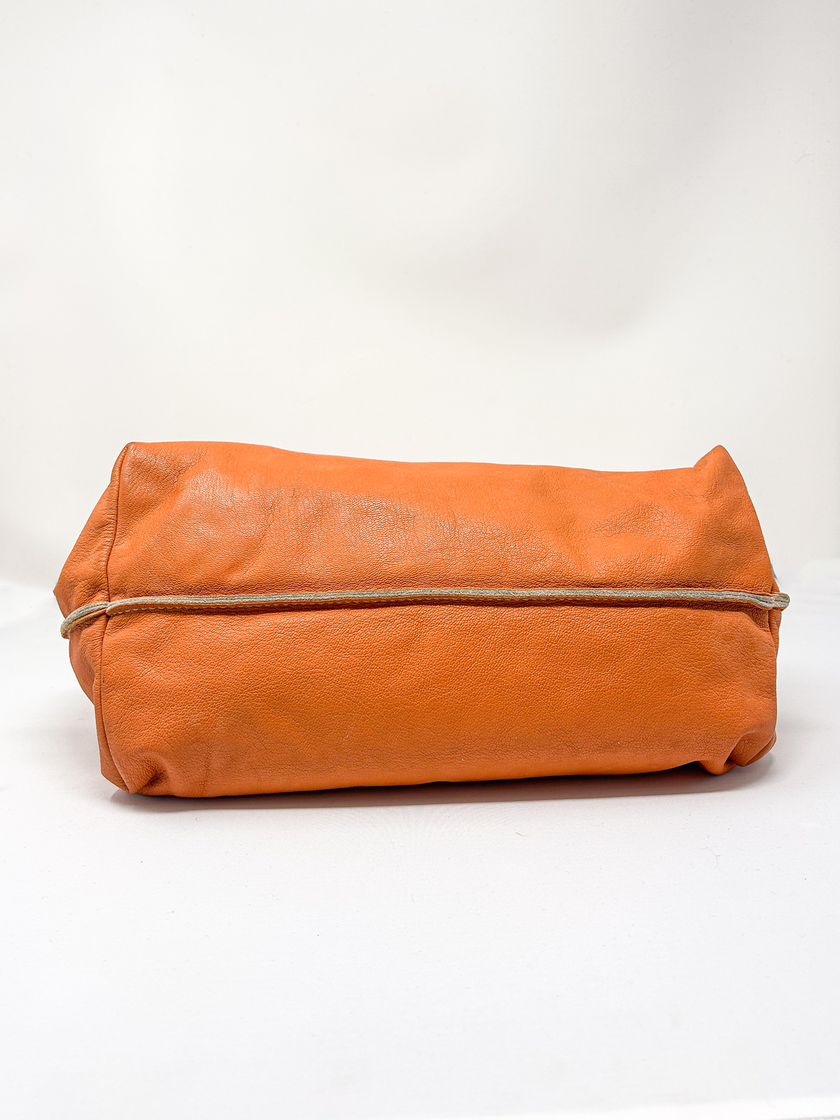 Miu Miu Orange Leather Shoulder Bag