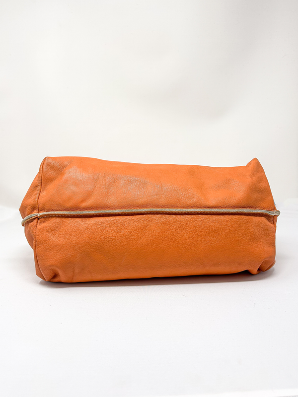 Miu Miu Orange Leather Shoulder Bag
