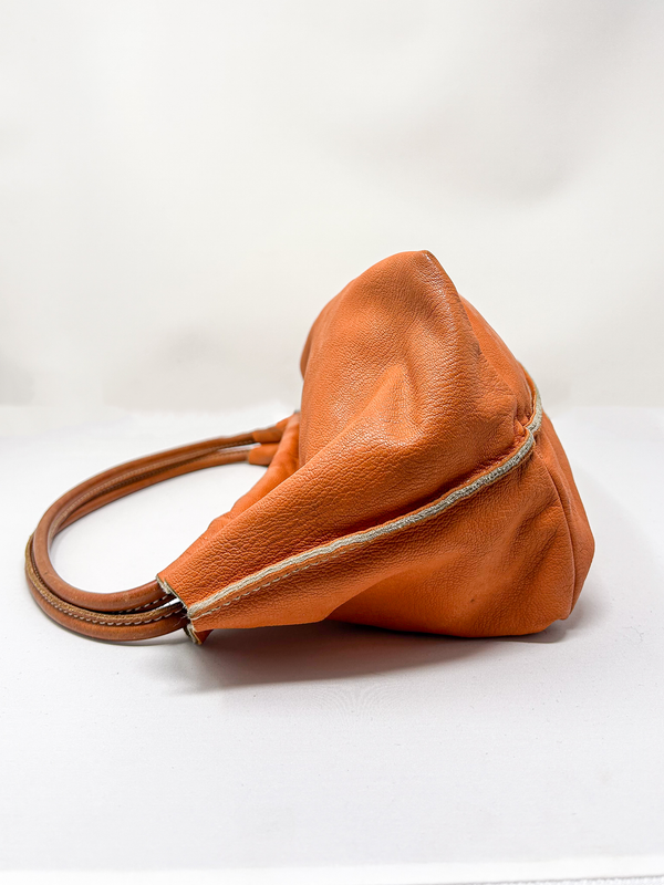 Miu Miu Orange Leather Shoulder Bag