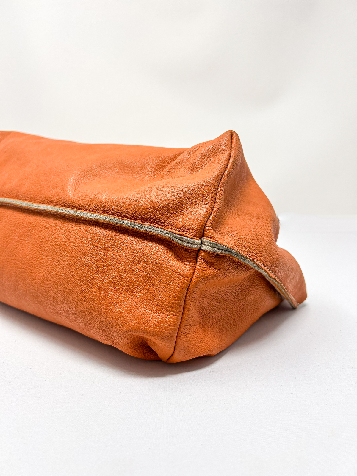 Miu Miu Orange Leather Shoulder Bag