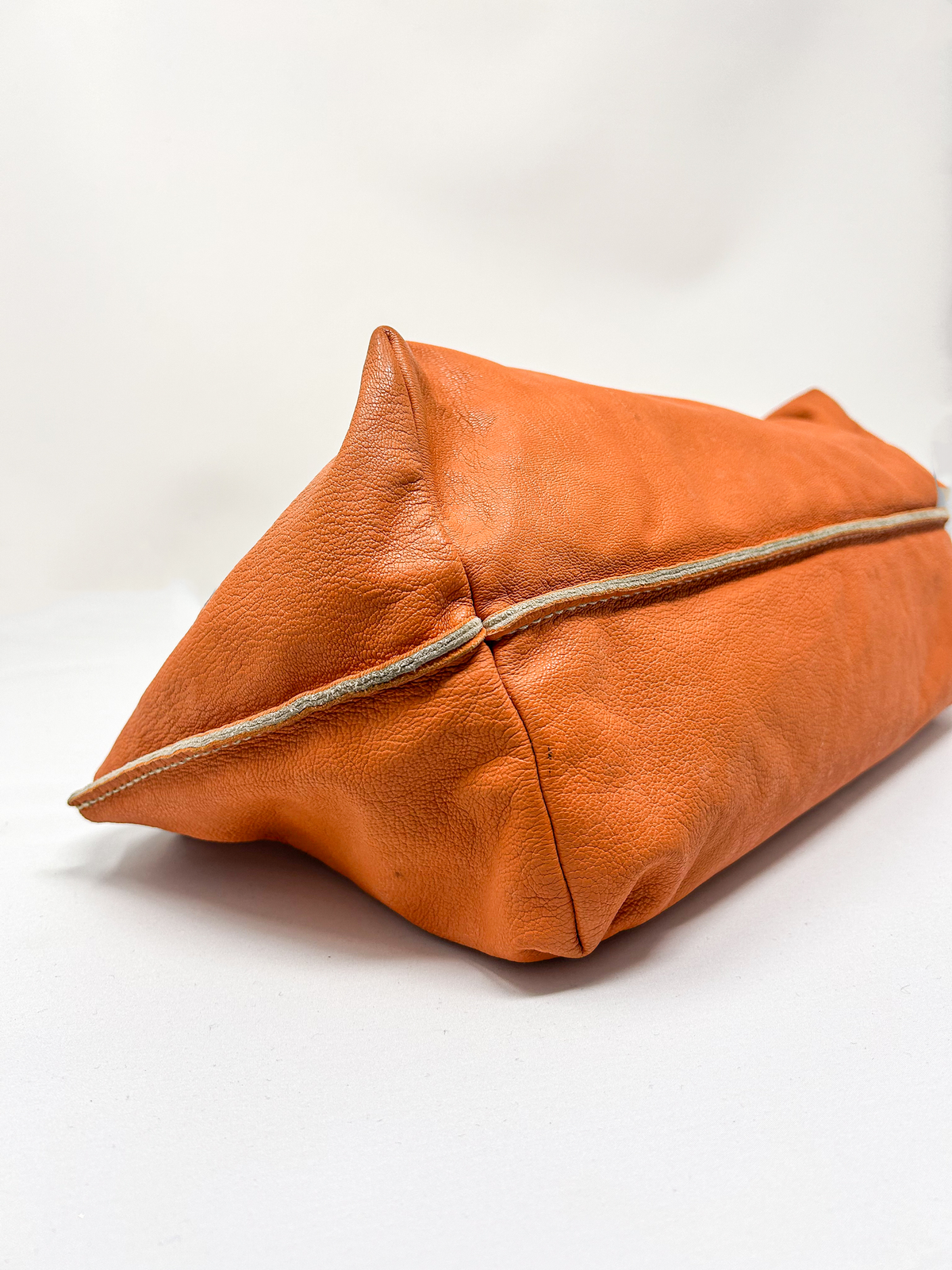 Miu Miu Orange Leather Shoulder Bag