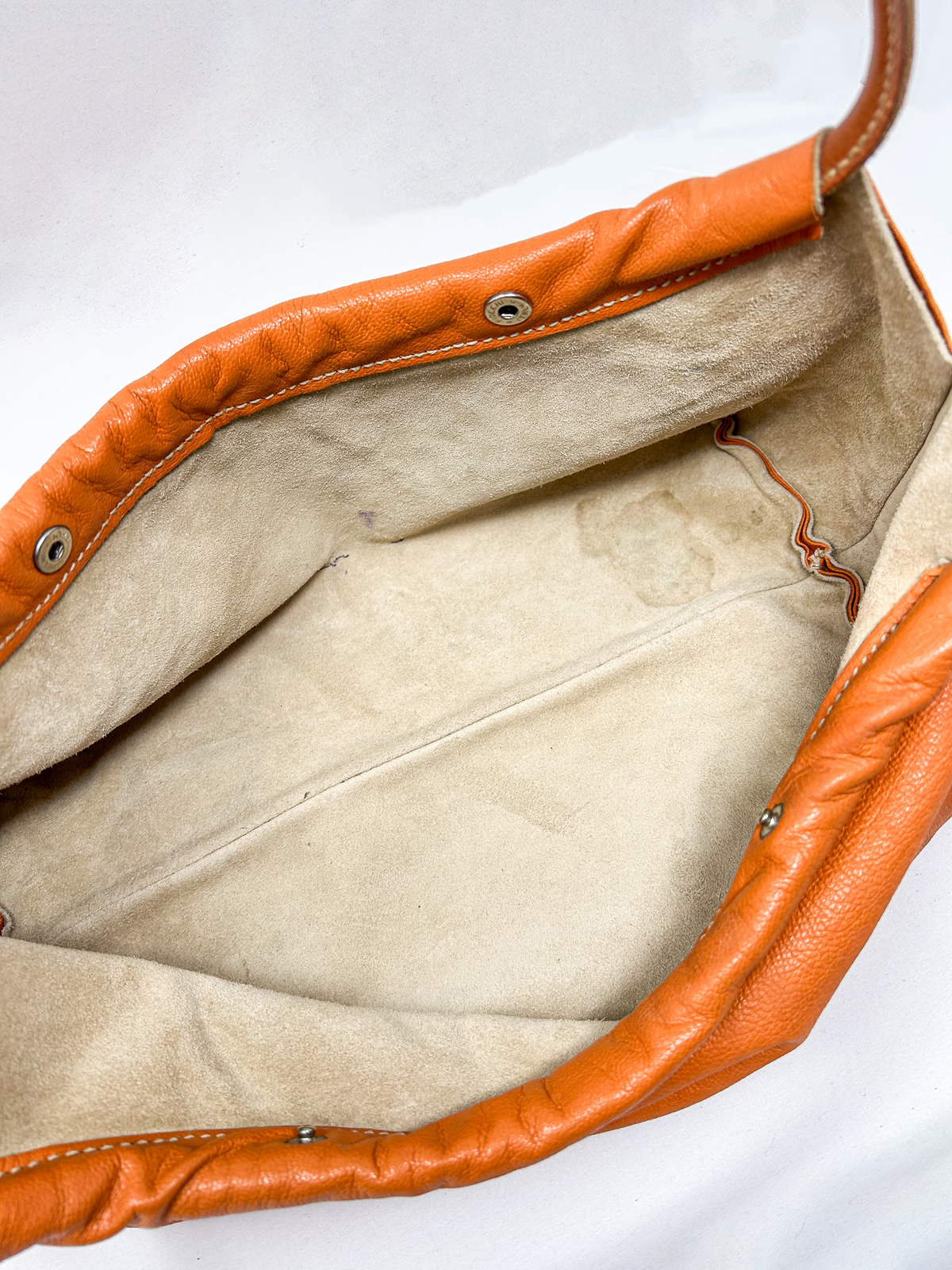 Miu Miu Orange Leather Shoulder Bag