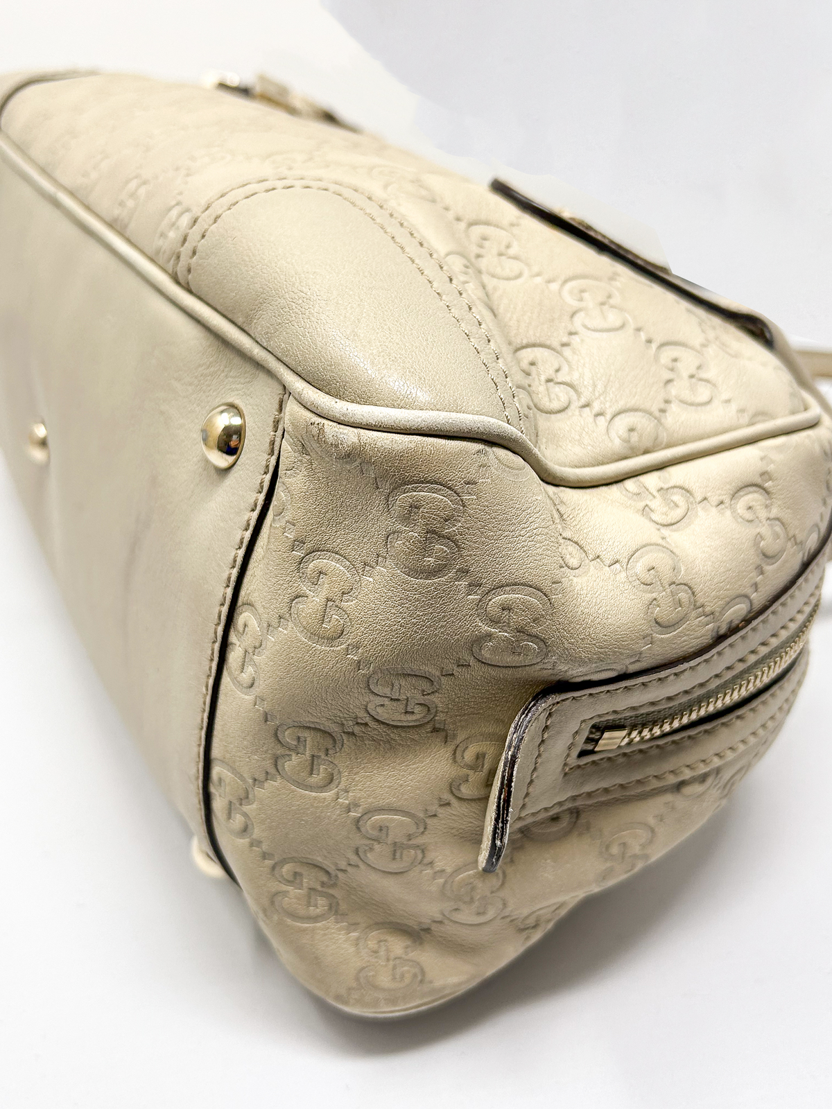 Gucci Leather Princy Boston Bag