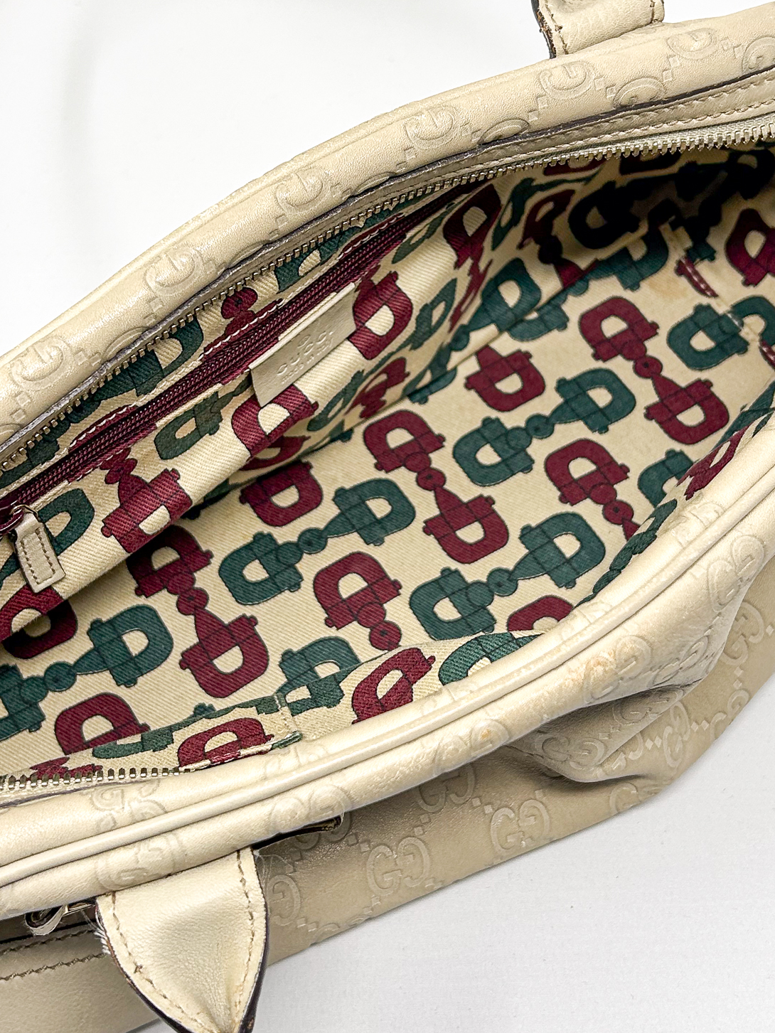 Gucci Leather Princy Boston Bag