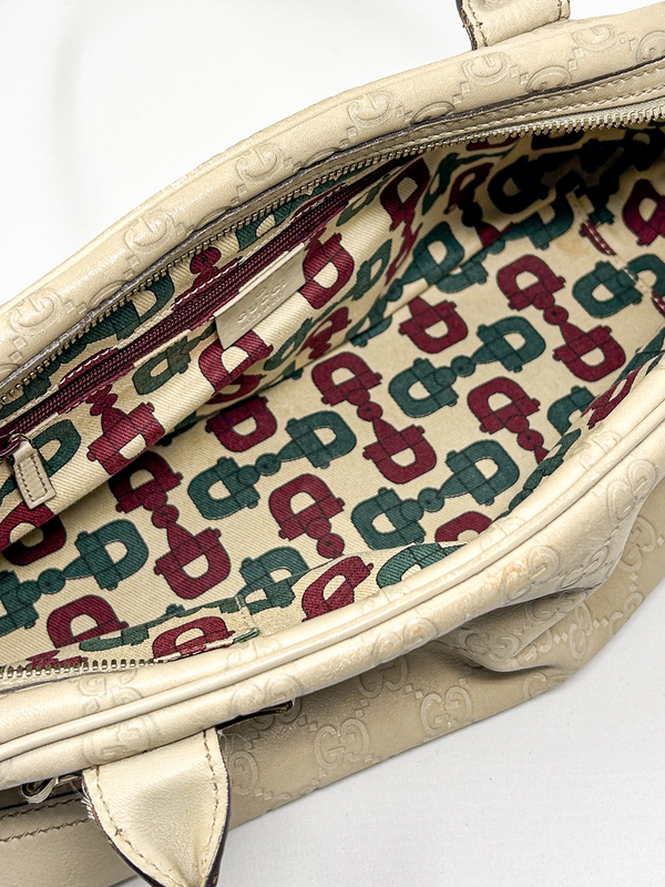 Gucci Leather Princy Boston Bag