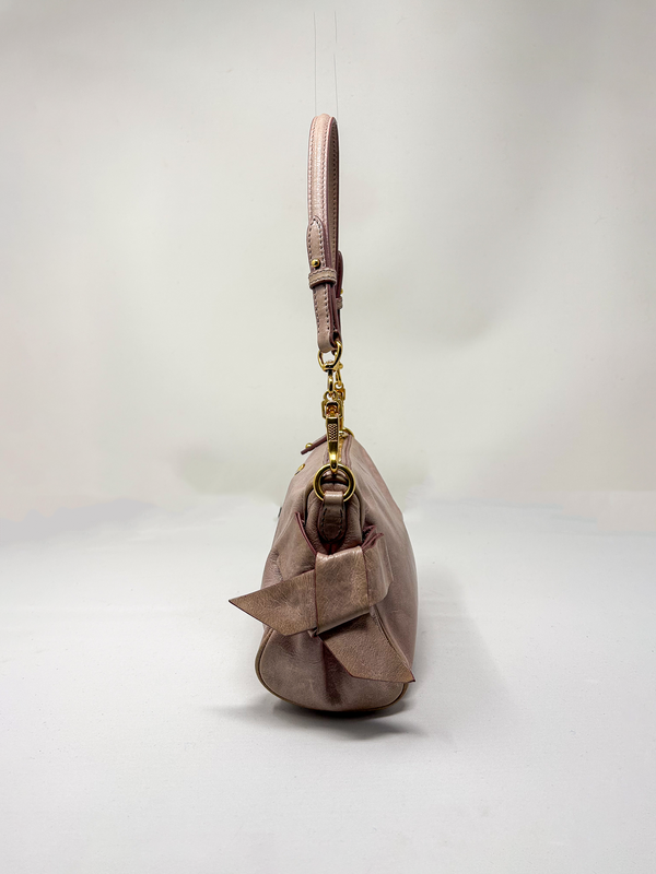 Miu Miu Vitello Lux Bow Mini Shoulder Bag