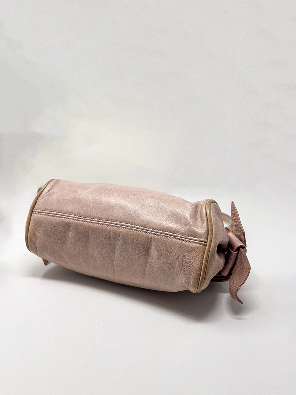 Miu Miu Vitello Lux Bow Mini Shoulder Bag