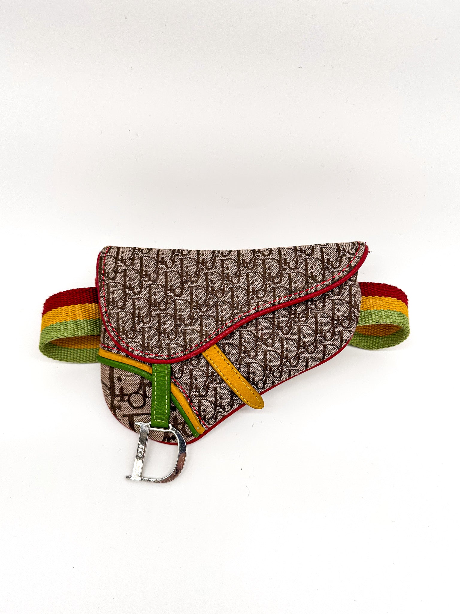 Chirstian Dior Rasta Saddle Belt Bag
