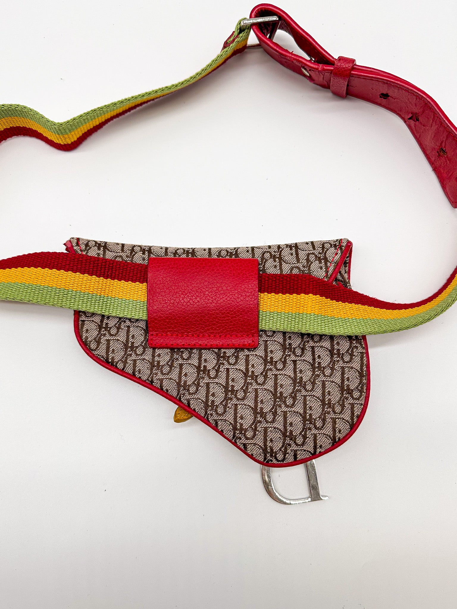 Christian Dior Rasta Saddle Belt Bag