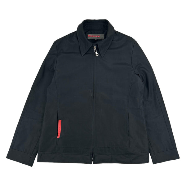 トップス archive prada linea rossa long sleeve Prada Prada Linea Rossa Red Tab Side Zip Longsleeve | Grailed