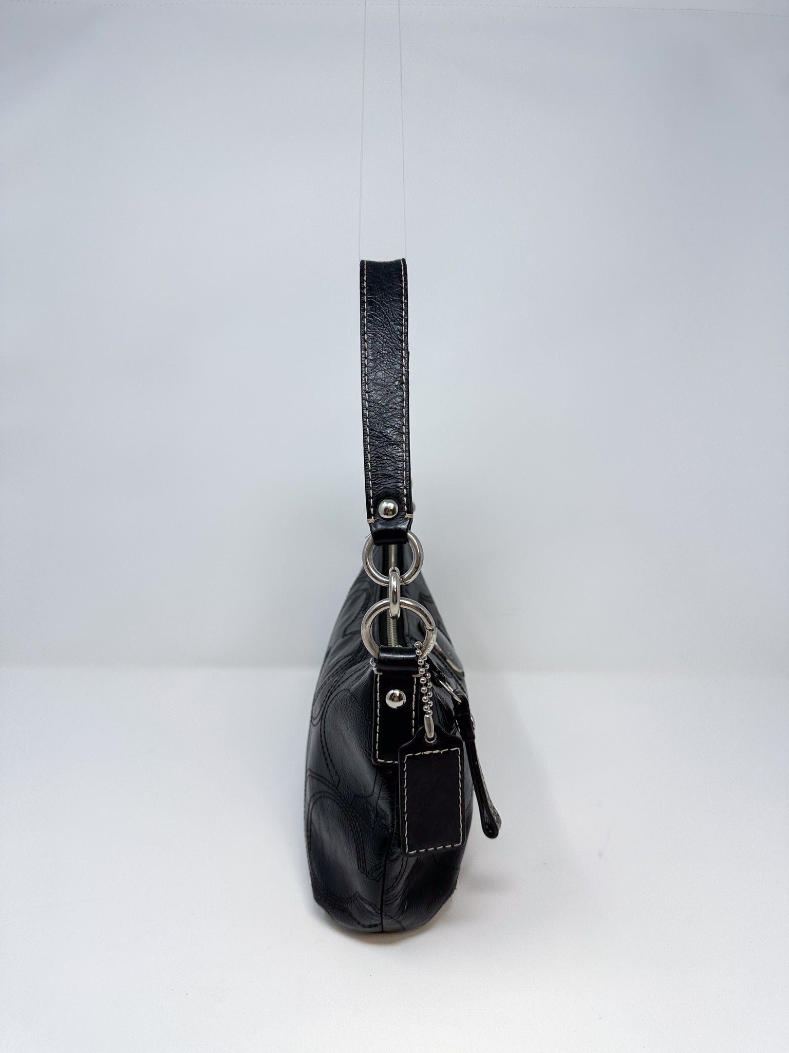 Coach Signature Embossed Shoulder Bag