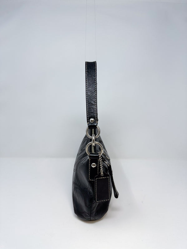 Coach Signature Embossed Shoulder Bag