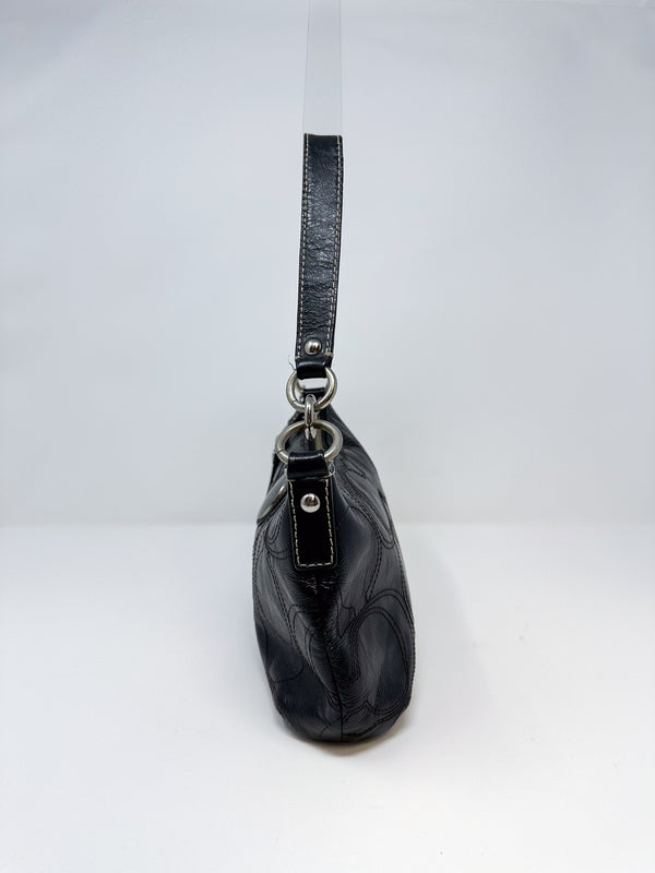 Coach Signature Embossed Shoulder Bag