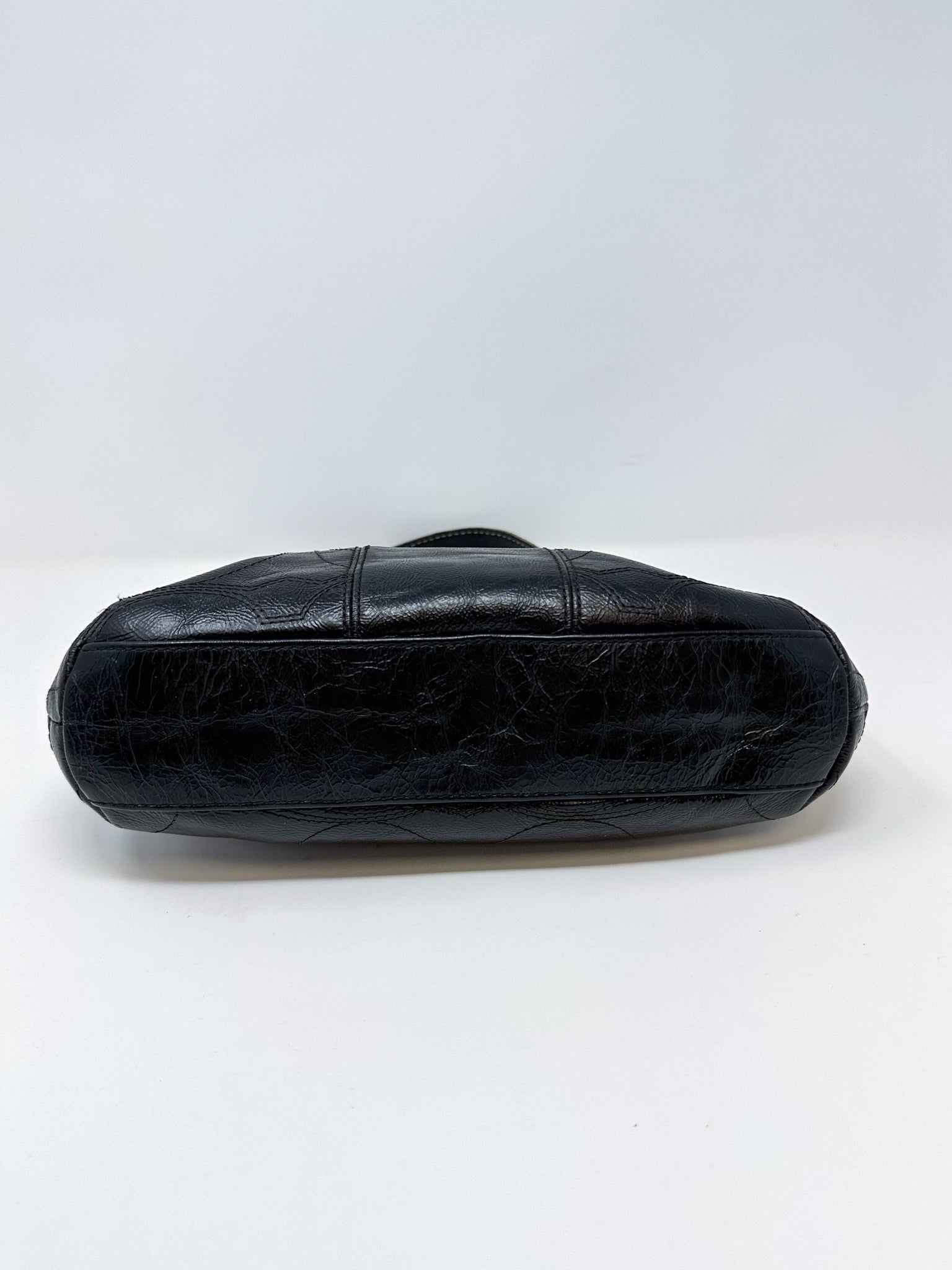 Coach Signature Embossed Shoulder Bag