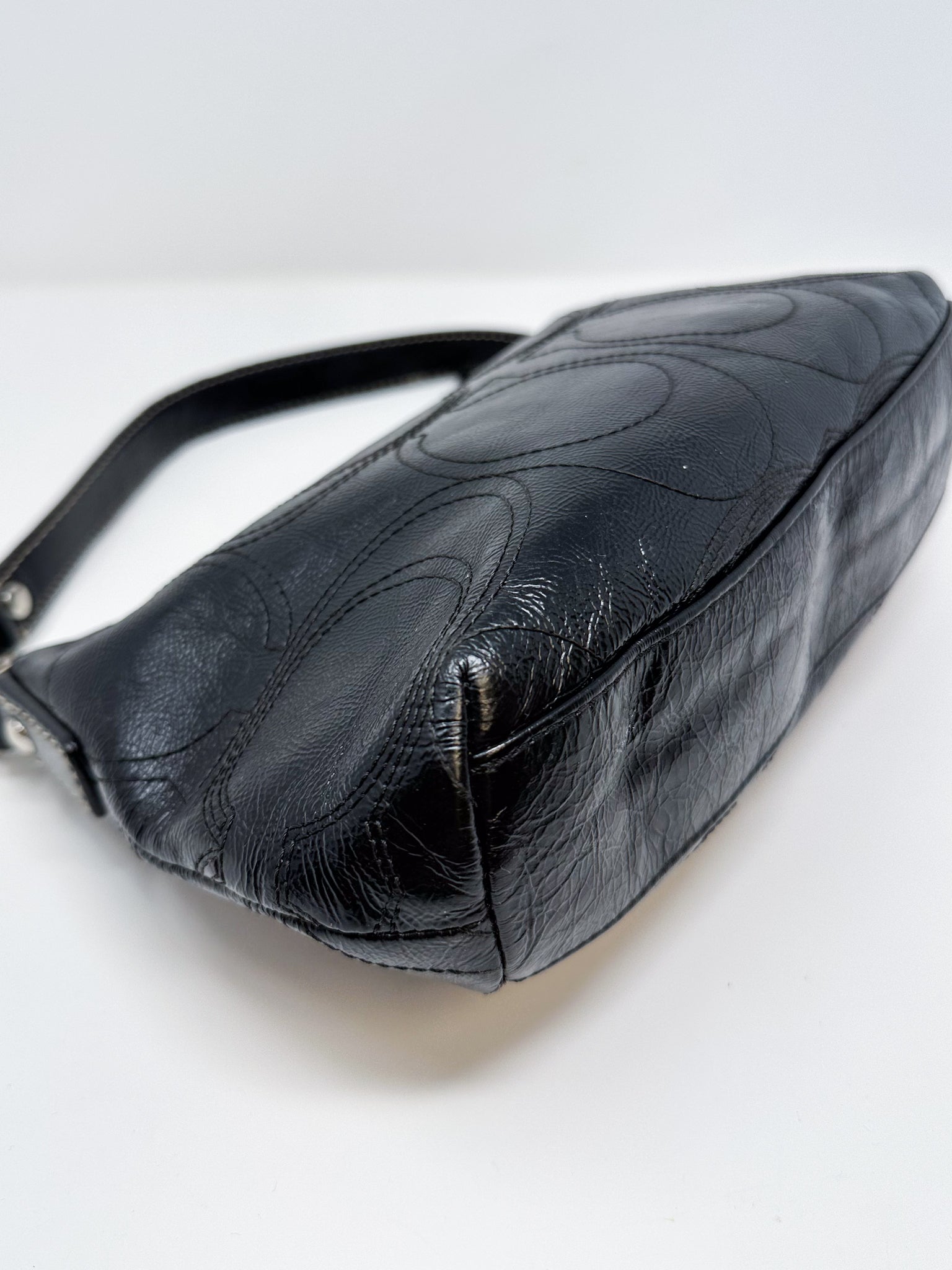 Coach Signature Embossed Shoulder Bag