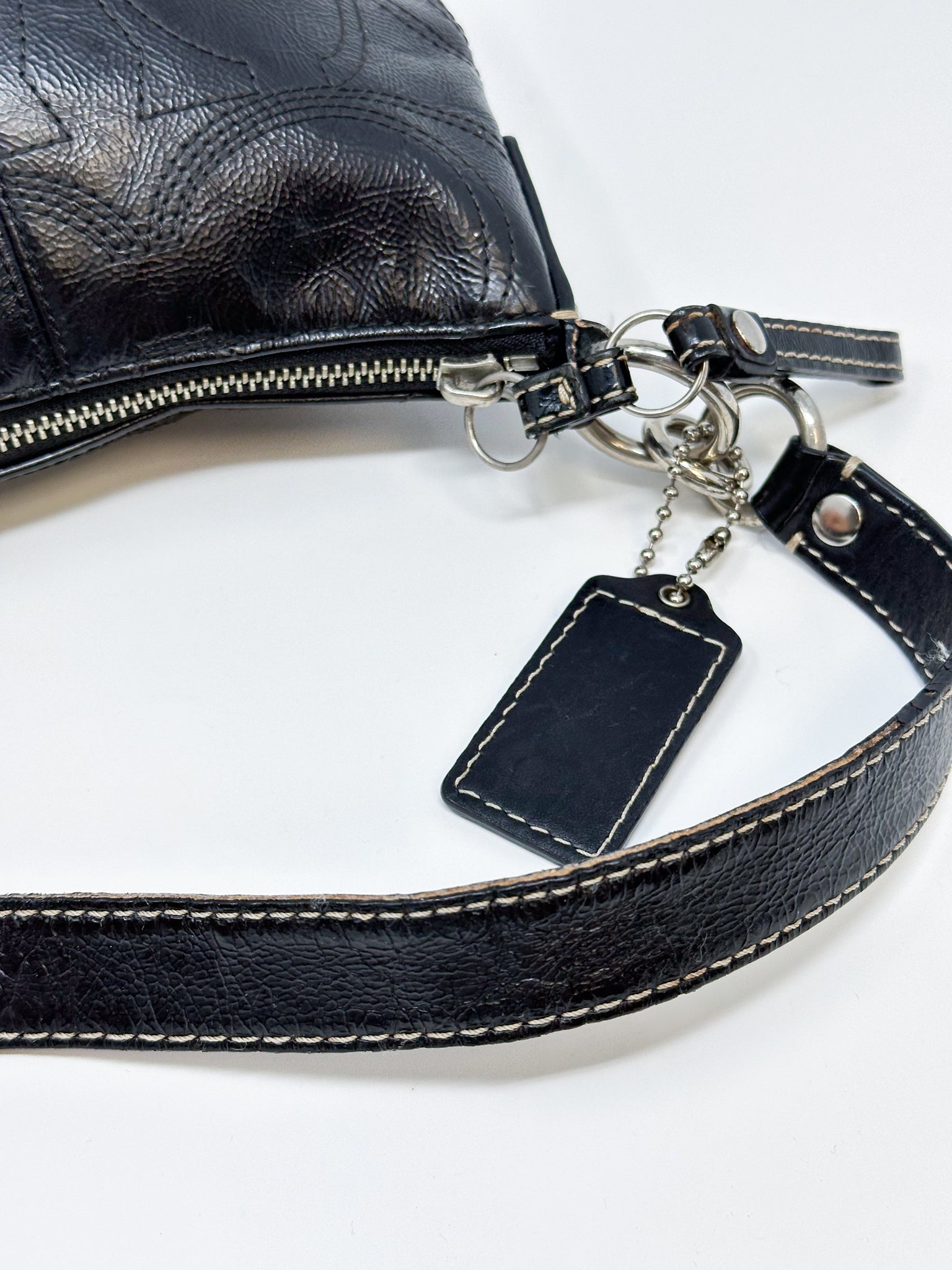 Coach Signature Embossed Shoulder Bag