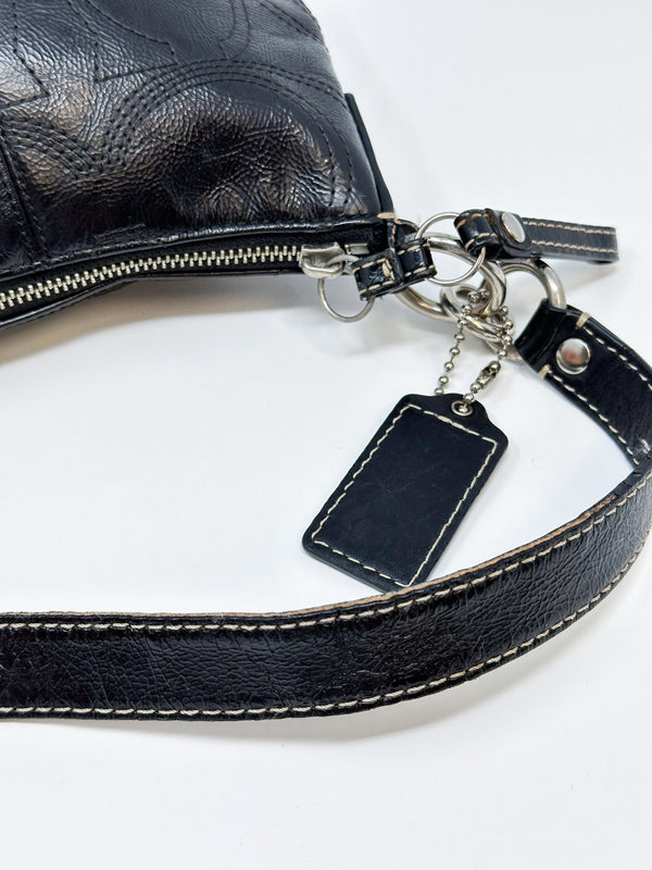 Coach Signature Embossed Shoulder Bag