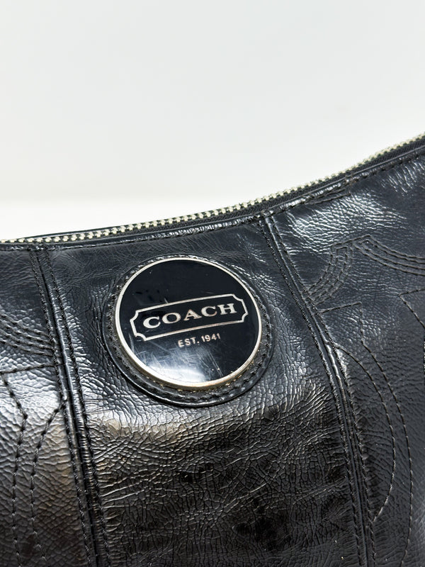 Coach Signature Embossed Shoulder Bag