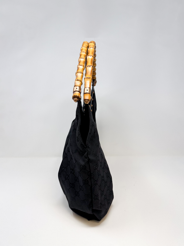 Gucci Bamboo Studded Hobo Bag