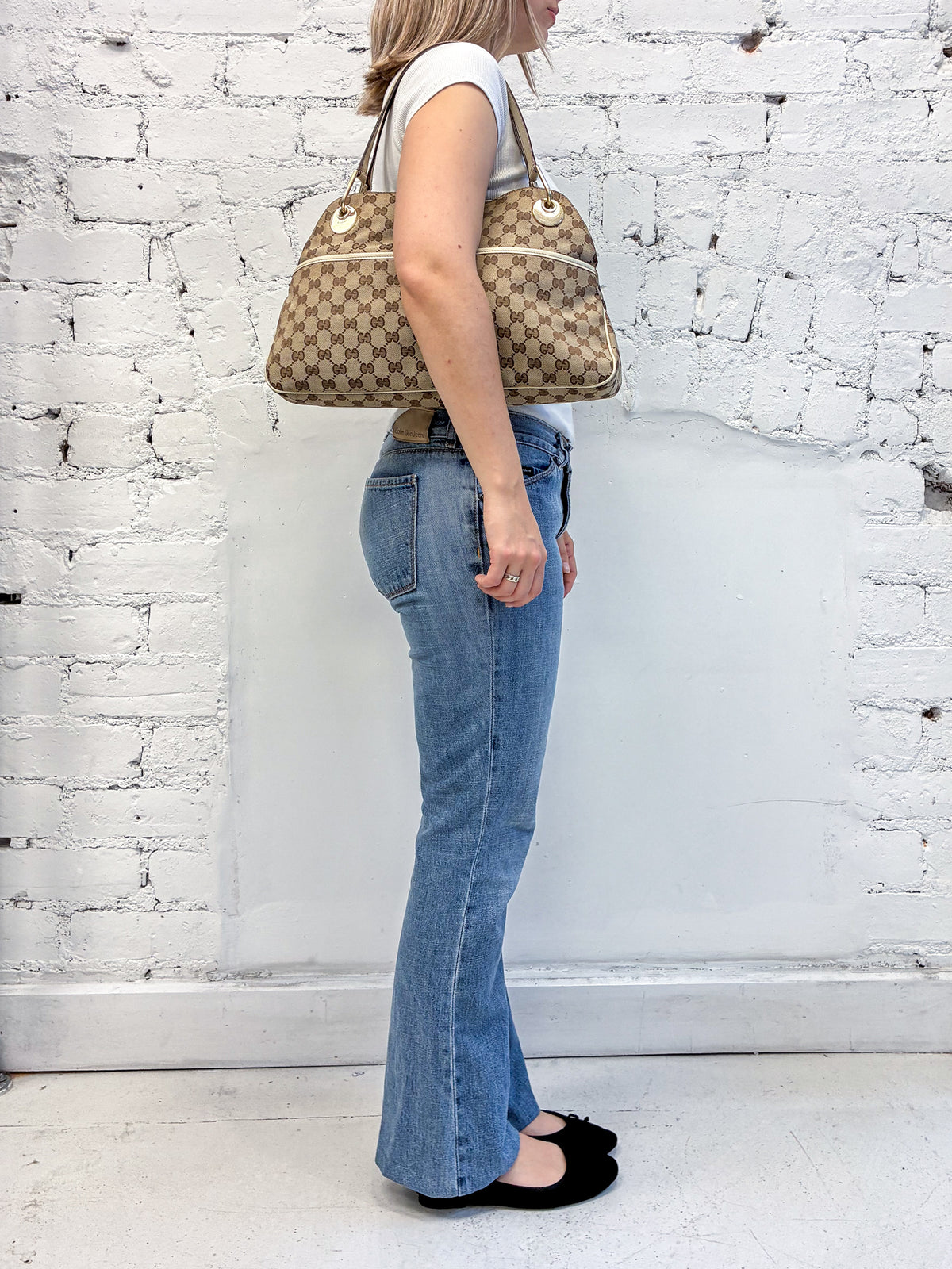 Gucci Canvas Eclipse Tote Bag