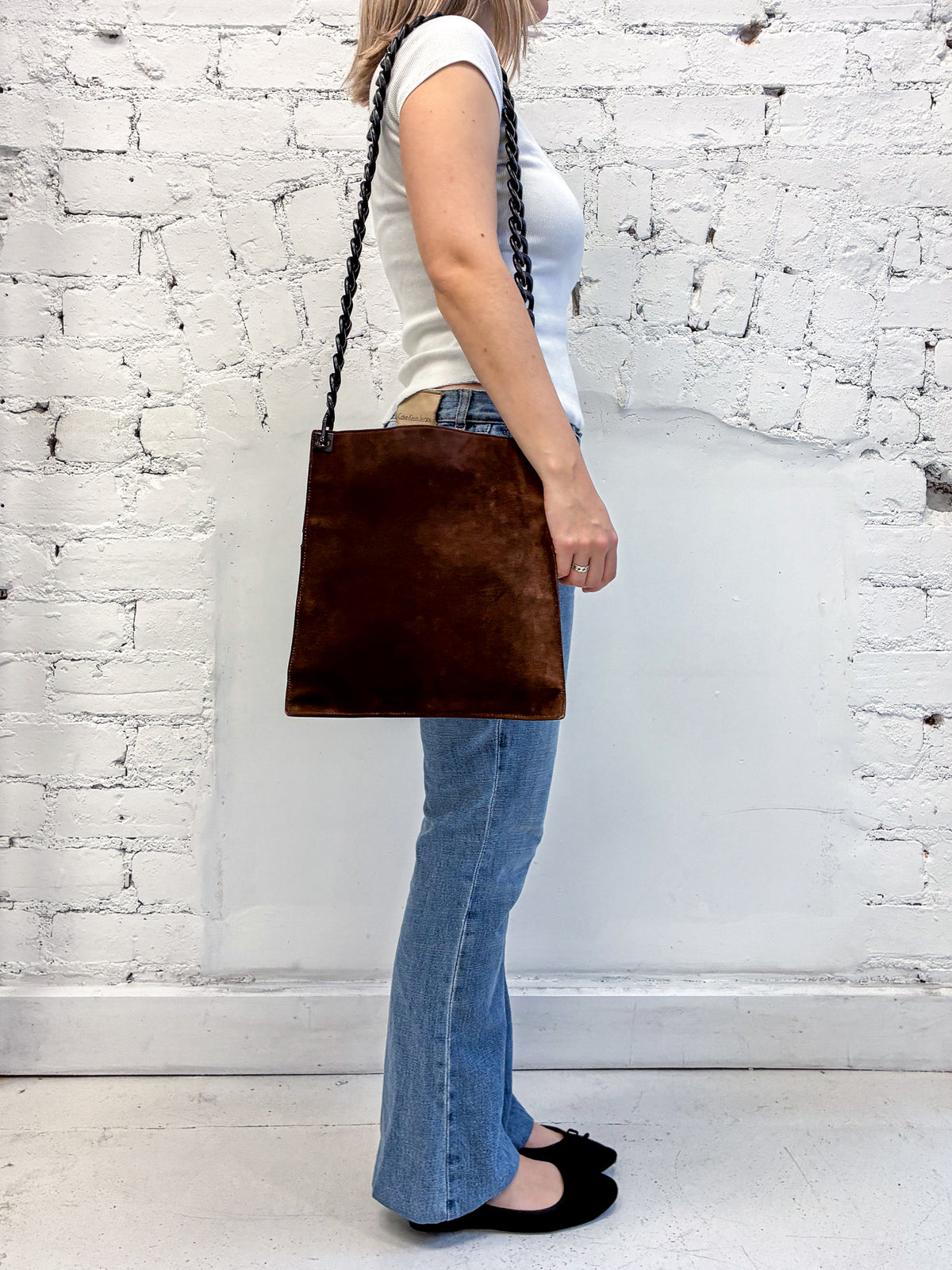 Gucci Tom Ford 1990s Suede Crossbody