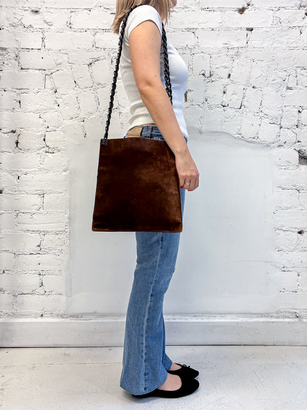 Gucci Tom Ford 1990s Suede Crossbody