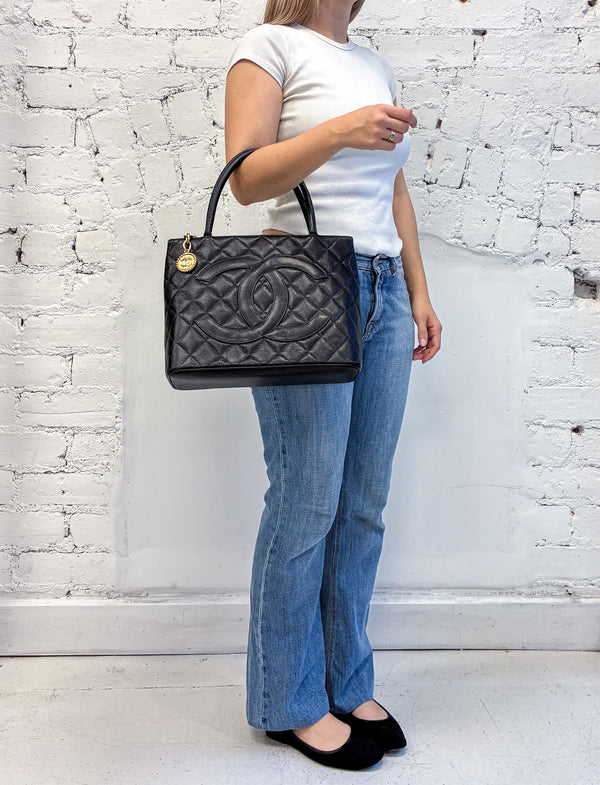 Chanel Caviar Quilted Medallion Tote