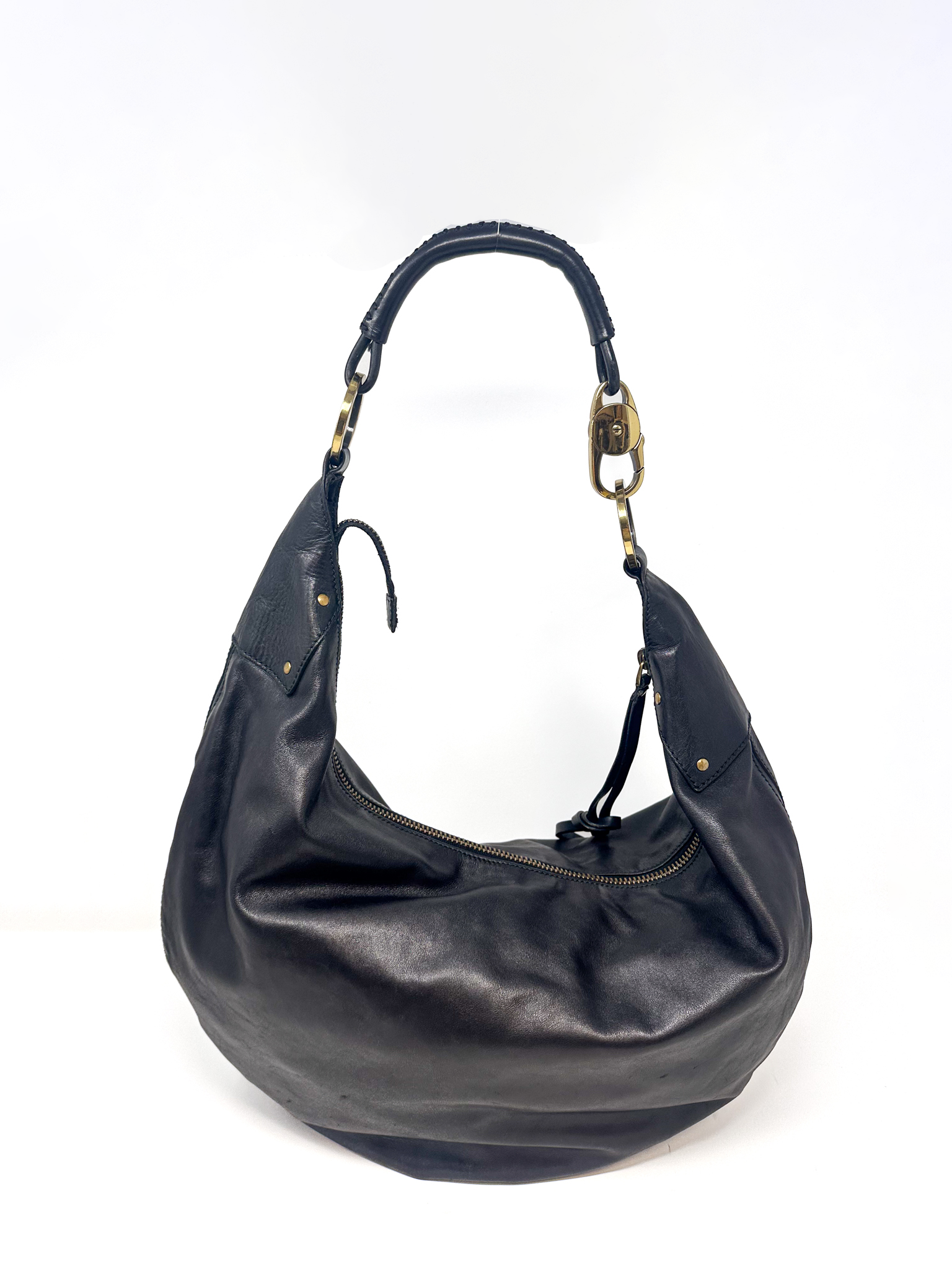 Gucci Leather Moon Hobo Bag