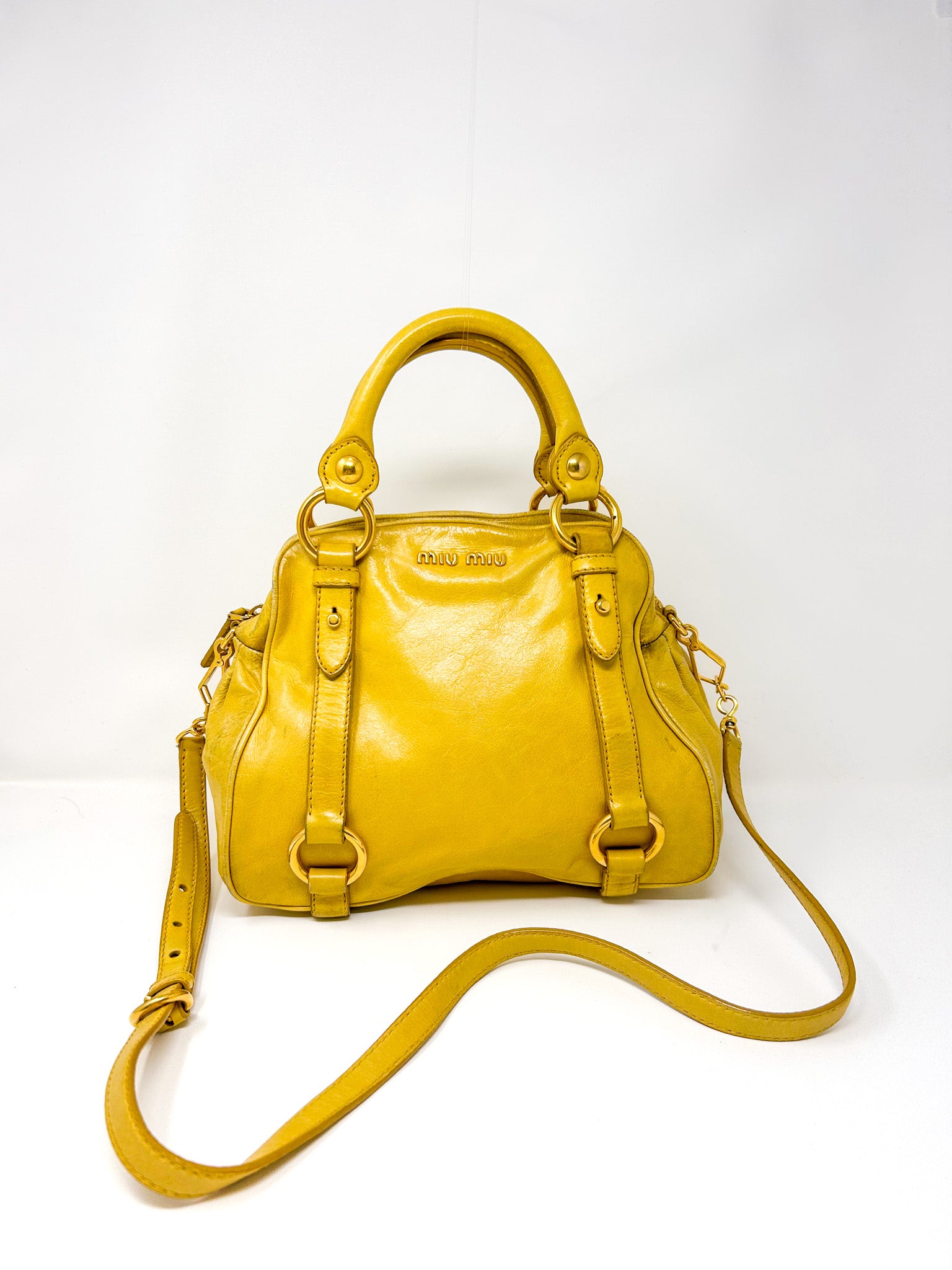 Miu Miu Vitello Lux Satchel Bag