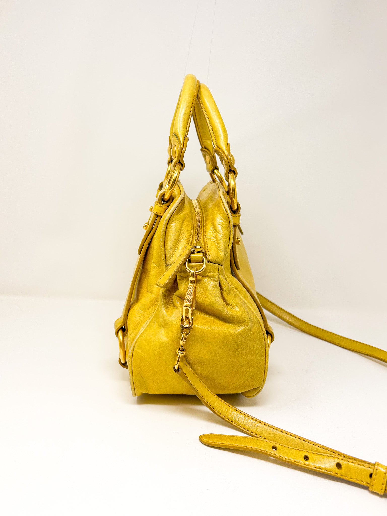 Miu Miu Vitello Lux Satchel Bag