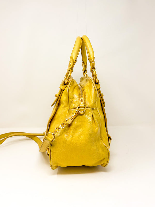 Miu Miu Vitello Lux Satchel Bag