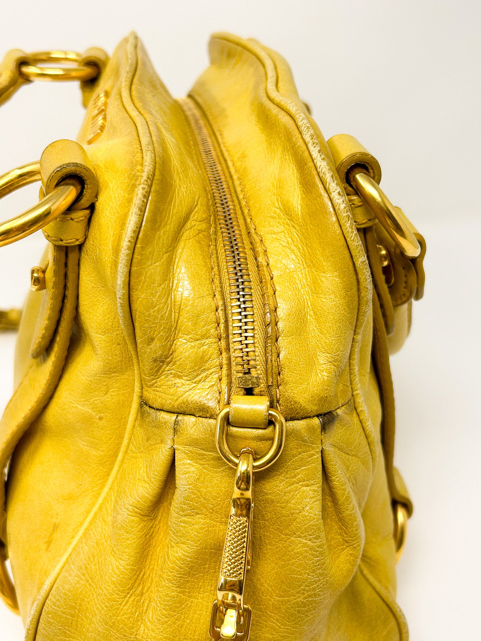 Miu Miu Vitello Lux Satchel Bag