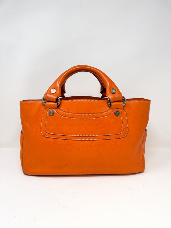 Celine Orange Leather Boogie Bag