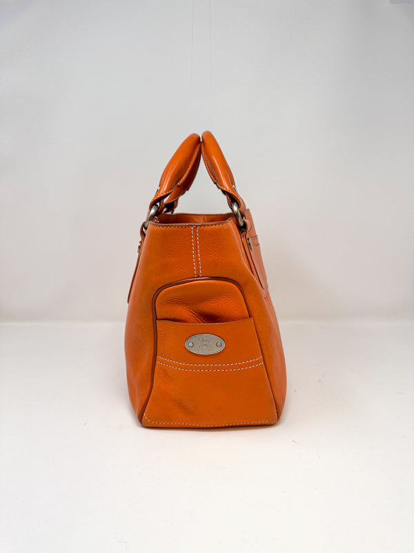 Celine Orange Leather Boogie Bag
