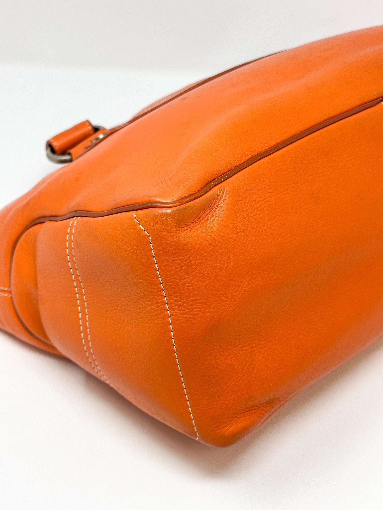 Celine Orange Leather Boogie Bag