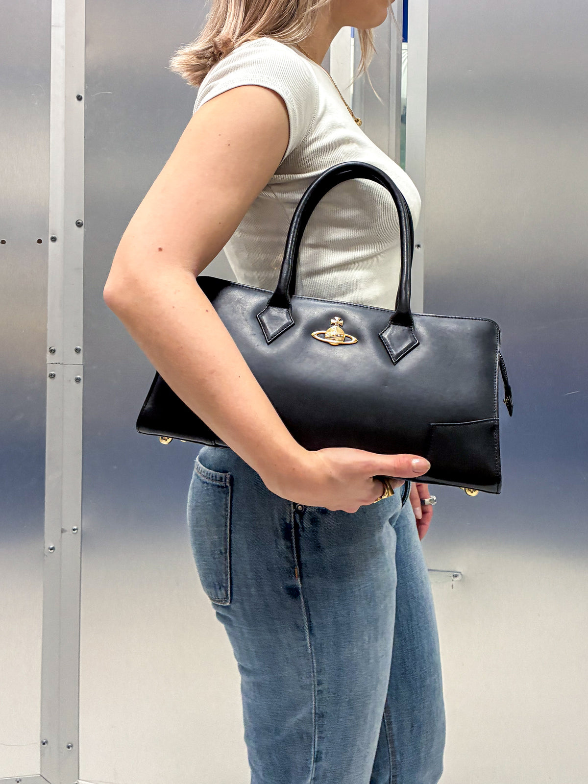 Vivienne Westwood Structured Bowler Bag