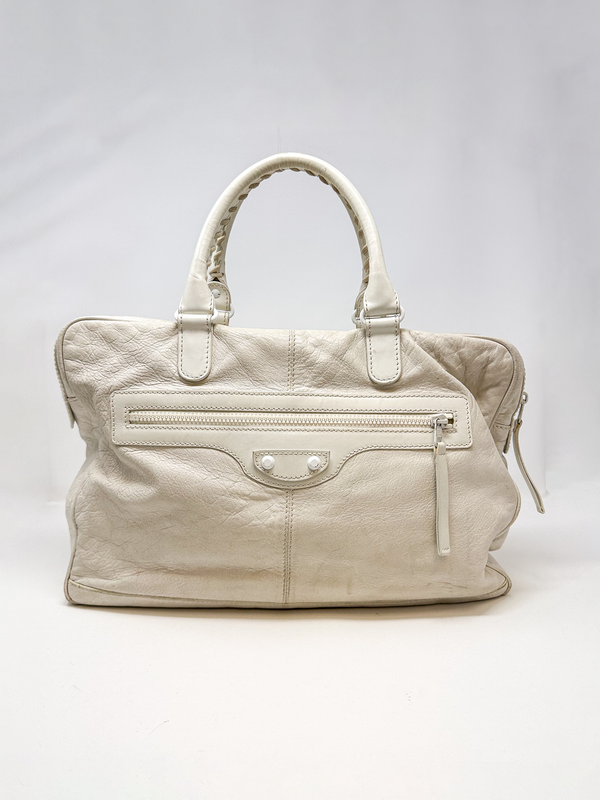 Balenciaga Motocross Mini Folder Leather Tote Bag