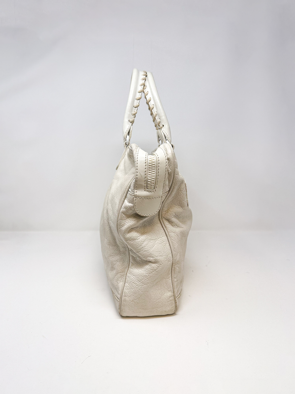 Balenciaga Motocross Mini Folder Leather Tote Bag